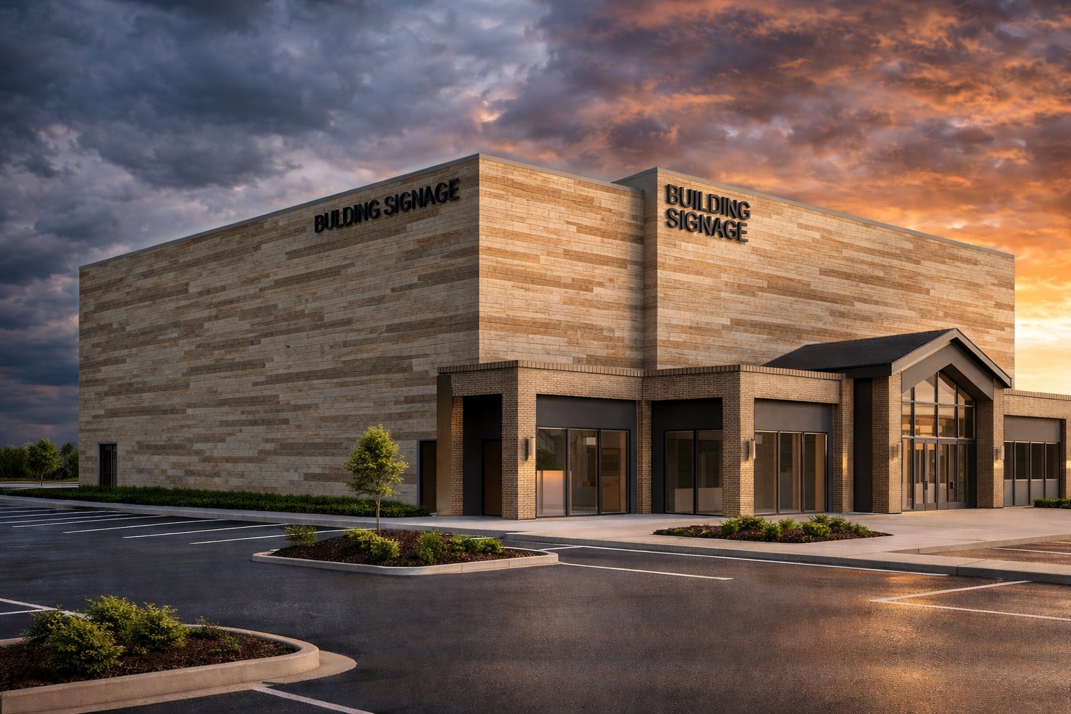 Recreation building architectural rendering
